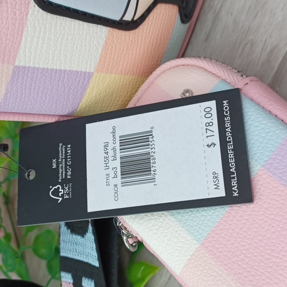Karl Lagerfeld Blush Combo Camera Bag NWT - Picture 4 of 10